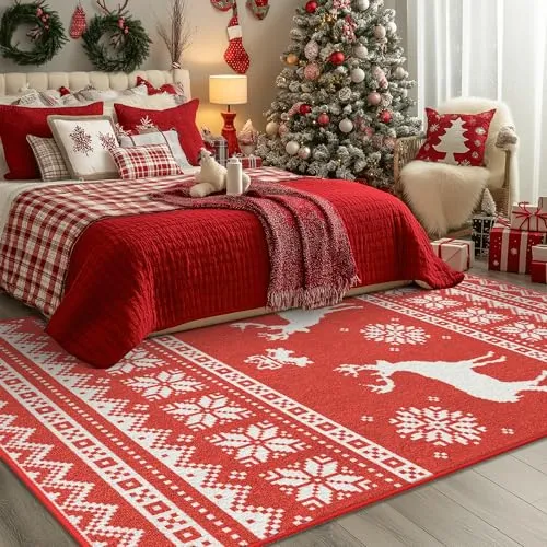 Bavni Alfombras navideñas — Navidad / rojo