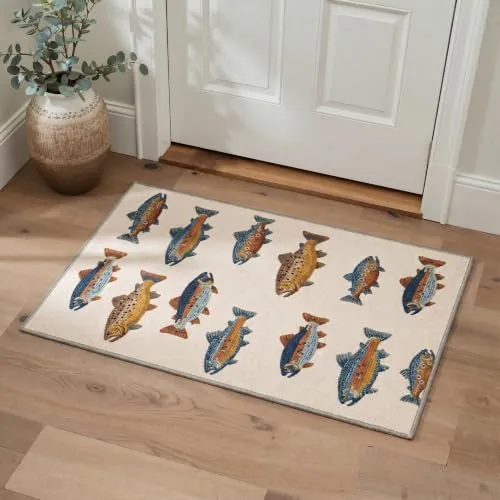 Bavni Fish Rugs — Trout Colourful